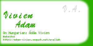 vivien adam business card