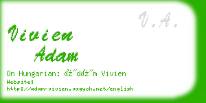 vivien adam business card